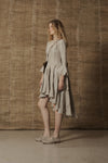 Mutedance 25 Spring/Summer Irregular Cut Dress MD-MD25SS15-BIGE MD25SS14